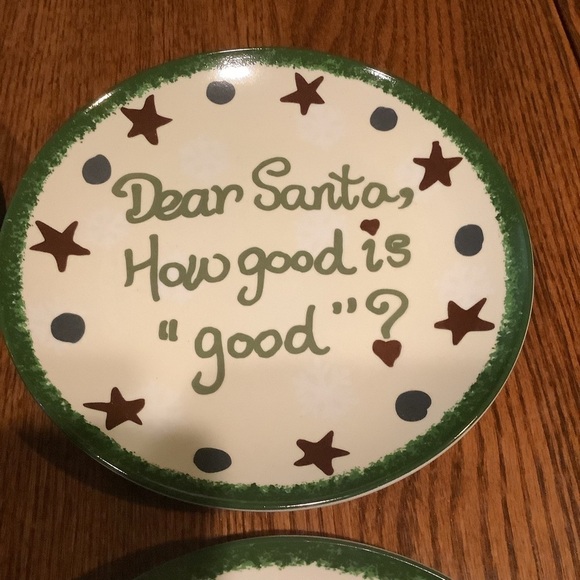 Four Dear Santa Luncheon Plates - Picture 5 of 8